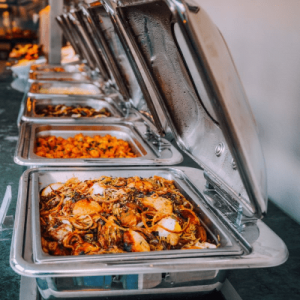 A yummy hot buffet for a christening