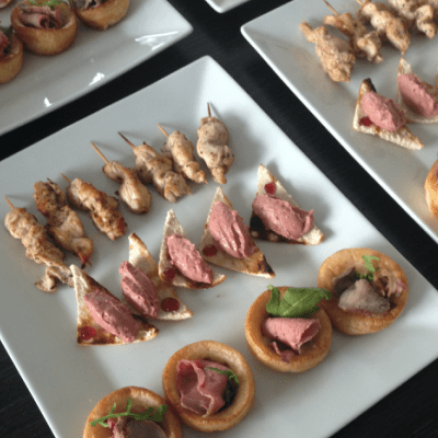 Yummy Canapes for a coporate evernt