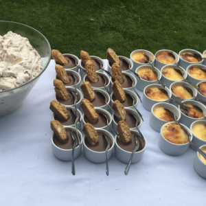 A range of delicious desserts at an event in Solihul