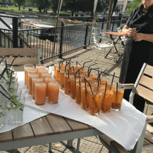 Reception drinks at an event in Birmingham